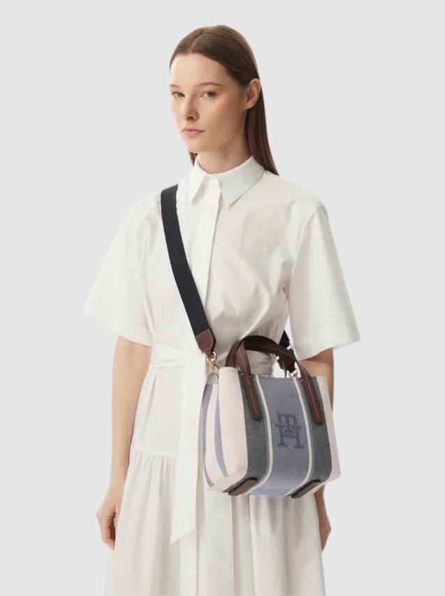 Mala Tommy Hilfiger  Mulher Th City Mini Satchel Jacquard