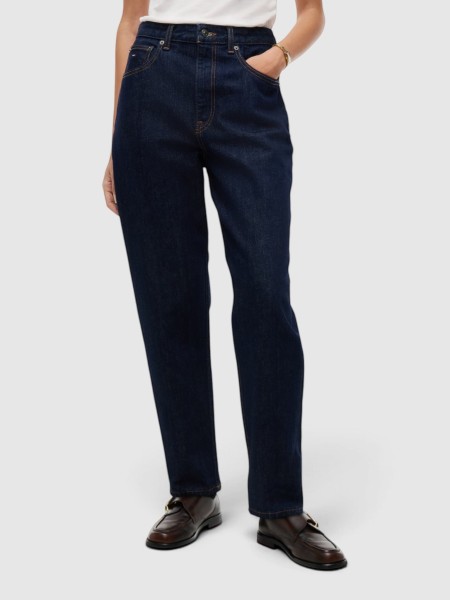 Jeans Tommy Jeans Mulher 90S Mom High Tapered Di4156 Jeans Tommy Jeans Mulher 90S Mom High Tapered Di4156