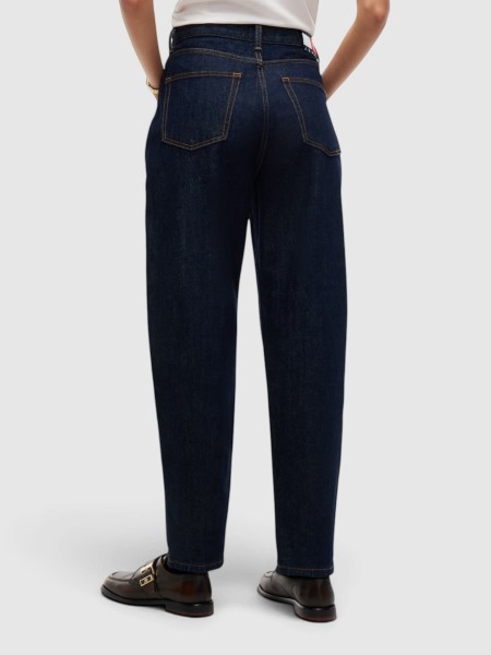 Jeans Tommy Jeans Mulher 90S Mom High Tapered Di4156 Jeans Tommy Jeans Mulher 90S Mom High Tapered Di4156