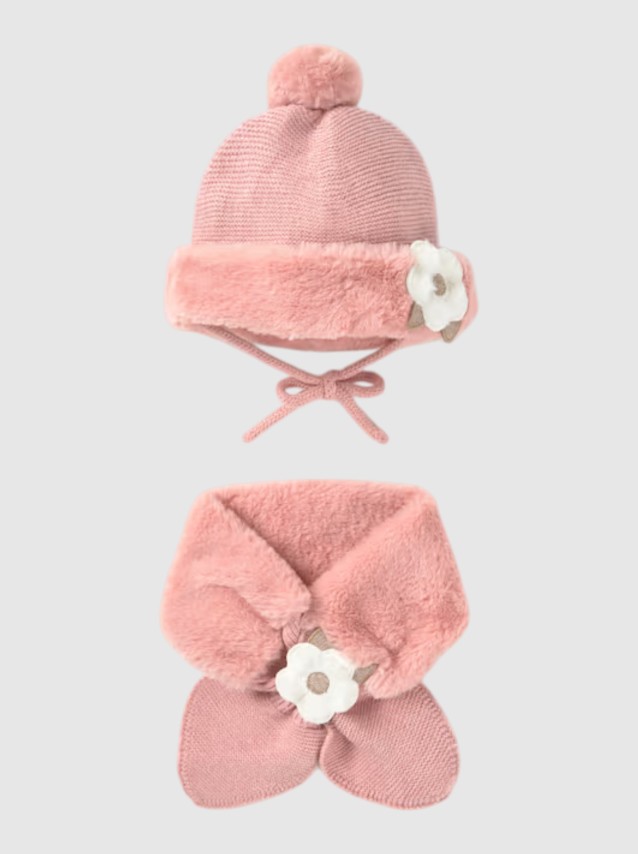 Conjunto 2 Peças Mayoral Menina Conj Gorro Cachecol C/ Pelo