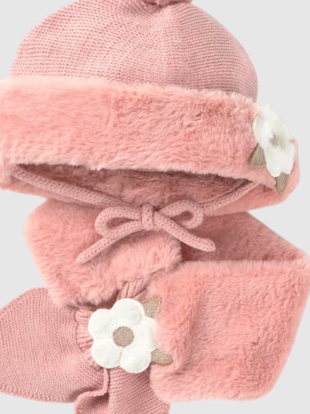 Conjunto 2 Pe�as Mayoral Menina Conj Gorro Cachecol C/ Pelo