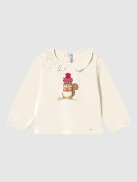Camisola Mayoral Menina Camiseta M/comp Clássica Camisola Mayoral Menina Camiseta M/comp Clássica