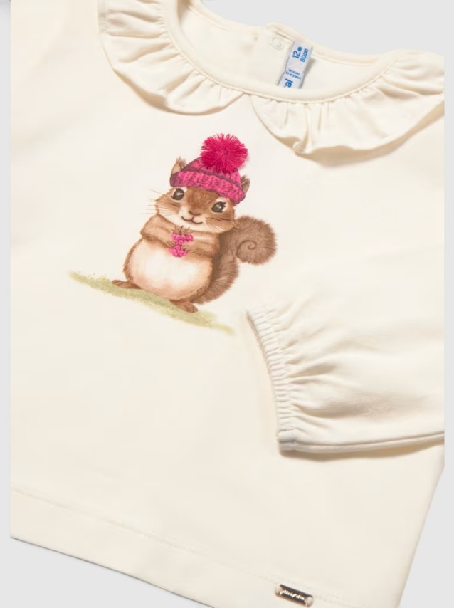 Camisola Mayoral Menina Camiseta M/comp Cl�ssica