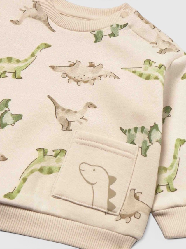 Camisola Mayoral Menino Sweat Estampada Dinossauros