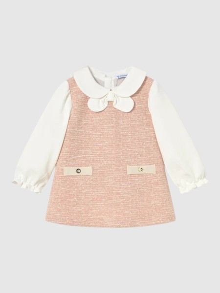 Vestido Mayoral Menina Vestido Comb Ponto Tweed