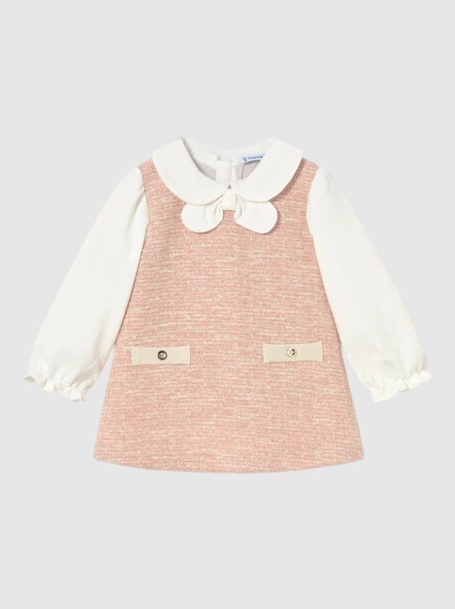 Vestido Mayoral Menina Vestido Comb Ponto Tweed