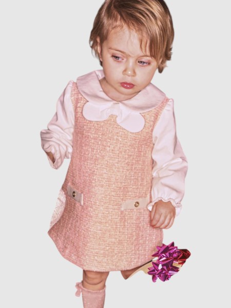 Vestido Mayoral Menina Vestido Comb Ponto Tweed