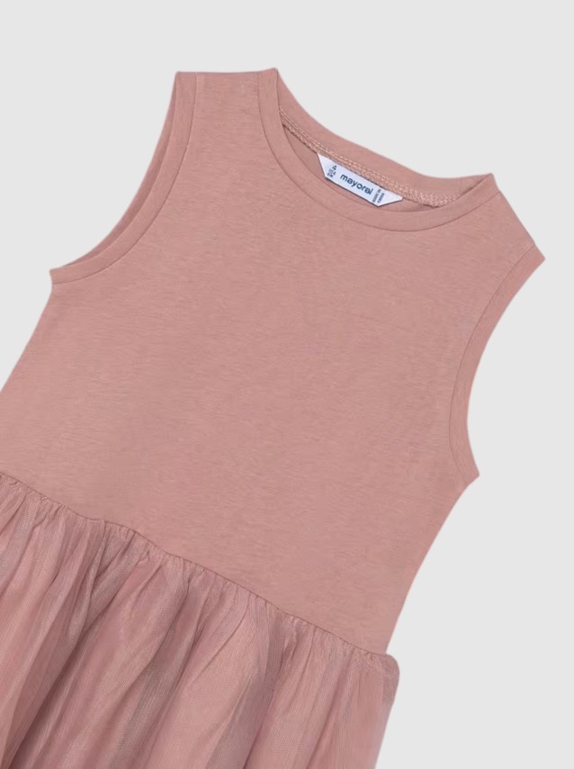 Vestido Mayoral Menina Vestido Tric� Comb. La�os