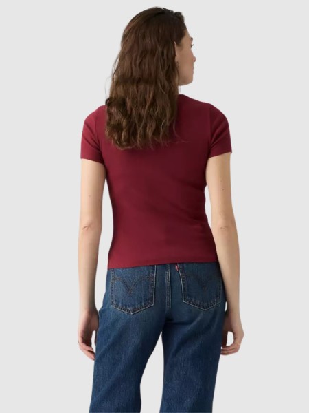 T-Shirt Levis Mulher Hayes Tee Reds T-Shirt Levis Mulher Hayes Tee Reds