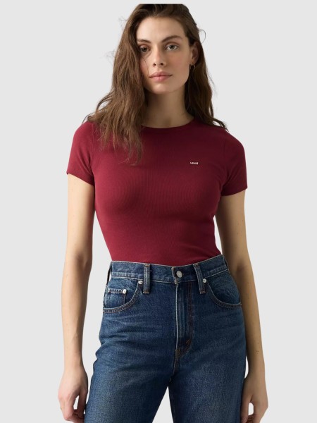 T-Shirt Levis Mulher Hayes Tee Reds T-Shirt Levis Mulher Hayes Tee Reds