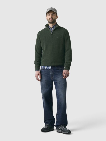 Camisola Levis Homem 2Lightweight Hm Quarter Zip Greens Camisola Levis Homem 2Lightweight Hm Quarter Zip Greens