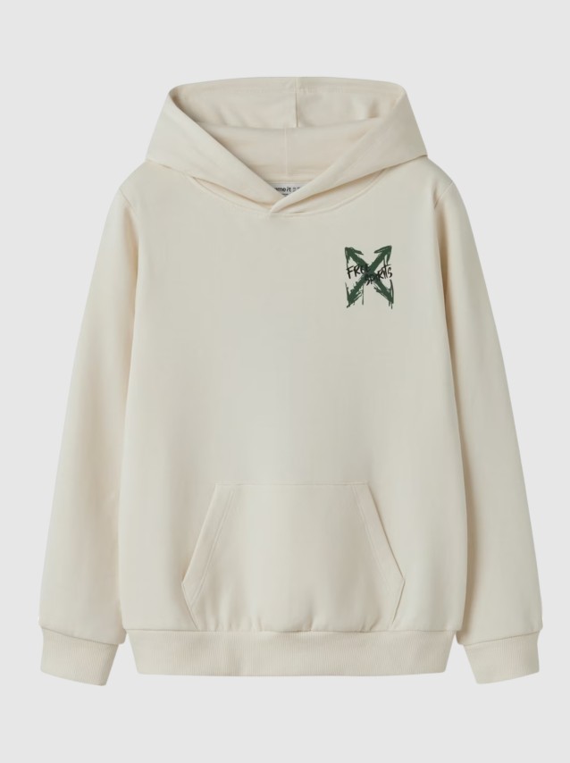Sweatshirt Name It Menino Nkmkemuel Ls Swe Wh Bru Box Ps Noos