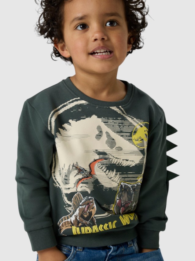 Camisola Name It Menino Nmmjal Jurassic Nreg Sweat Bru Noos Sky