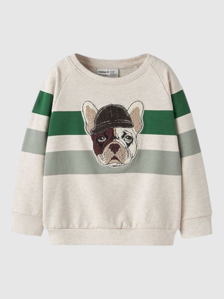 Sweatshirt Name It Menino Nmmlei Ls Nreg Sweat Bru