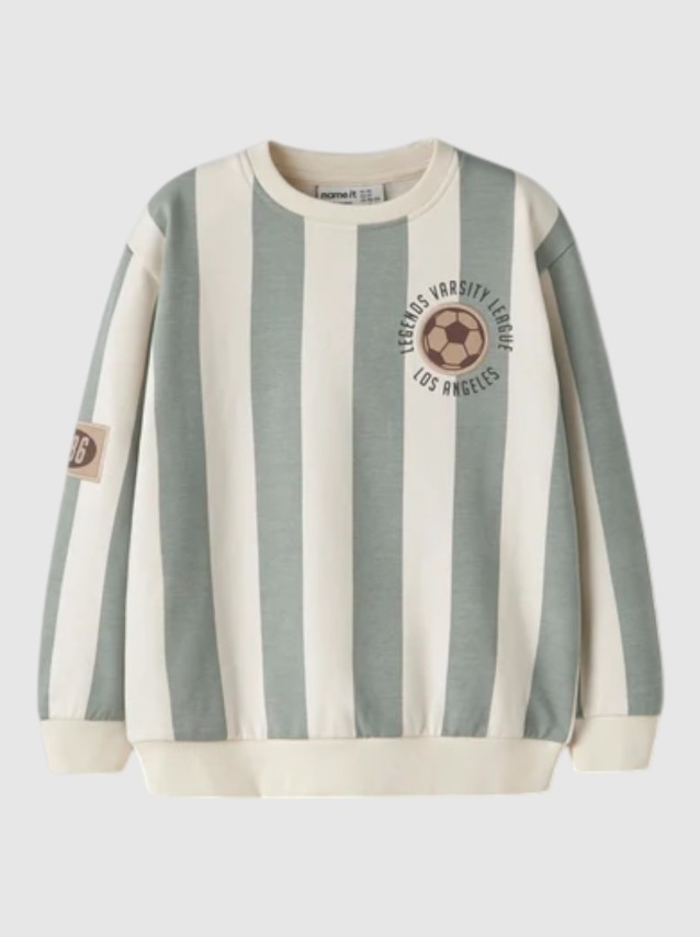 Sweatshirt Name It Menino Nmmlane Ls Nreg Sweat Bru