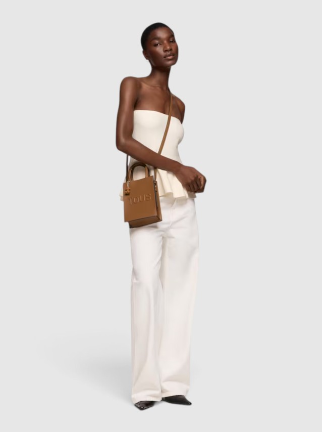 Mala Tous Mulher Mini Bolso Pop Tous BrendaCamel