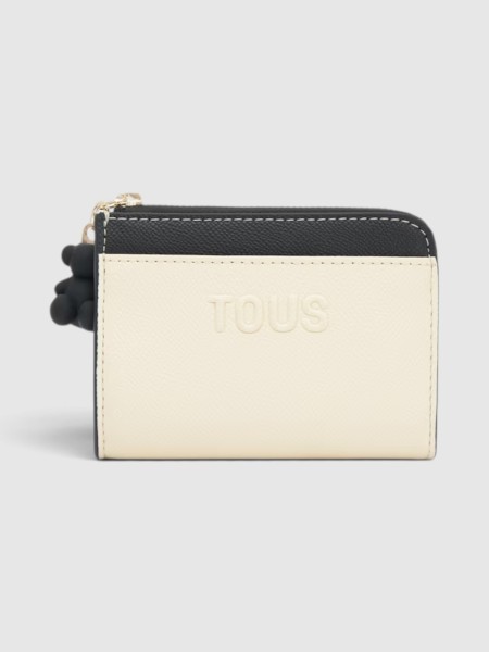 Carteira Tous Mulher Monedero L. Audree Saff Negro-Beige Carteira Tous Mulher Monedero L. Audree Saff Negro-Beige