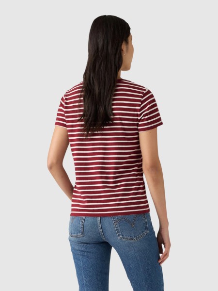 T-Shirt Levis Mulher Perfect Vneck Reds