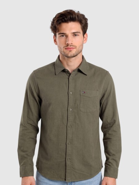 Camisa Tommy Jeans Homem Tjm Reg Flannel Shirt Ext Camisa Tommy Jeans Homem Tjm Reg Flannel Shirt Ext