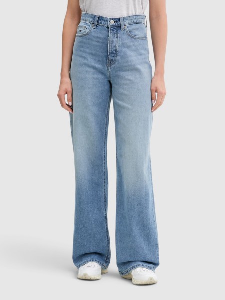 Jeans Tommy Jeans Mulher Claire High Rise Wide Bja138 Jeans Tommy Jeans Mulher Claire High Rise Wide Bja138