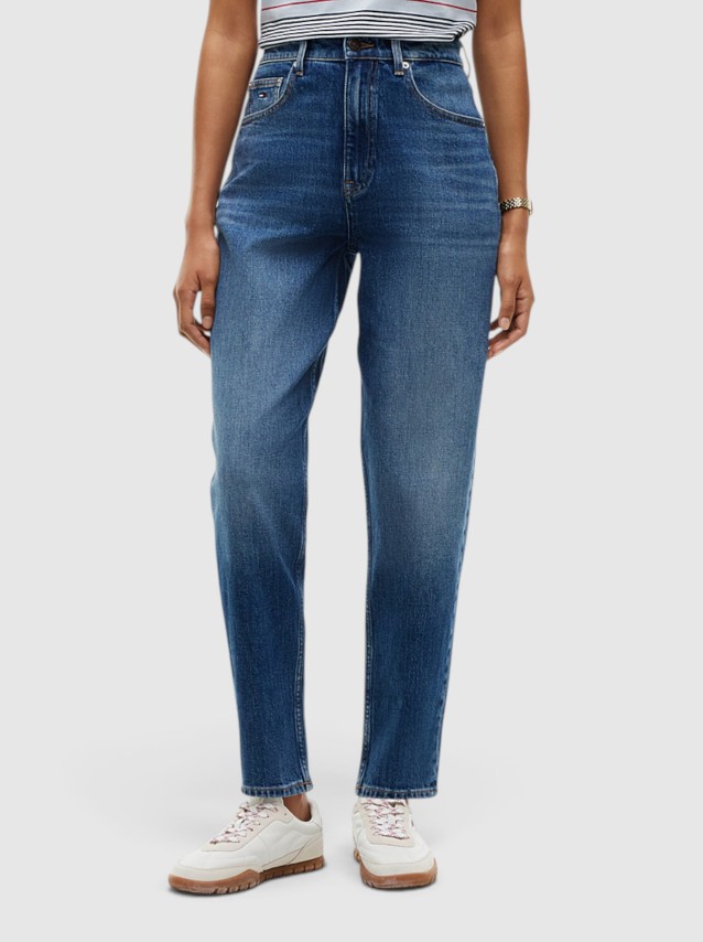 Jeans Tommy Jeans Mulher 90S Mom High Tapered Bj0155