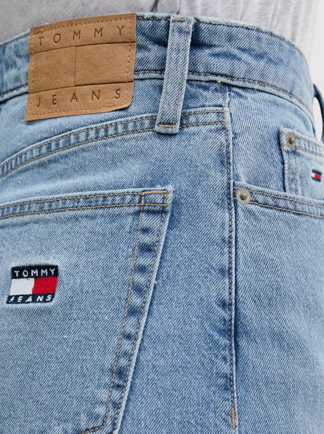 Jeans Tommy Jeans Mulher Claire High Rise Wide Bja138