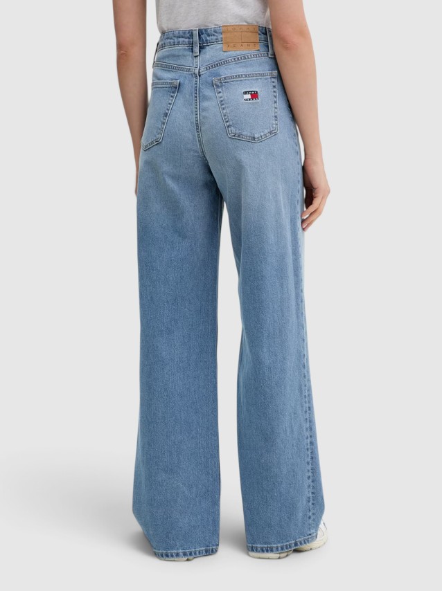 Jeans Tommy Jeans Mulher Claire High Rise Wide Bja138