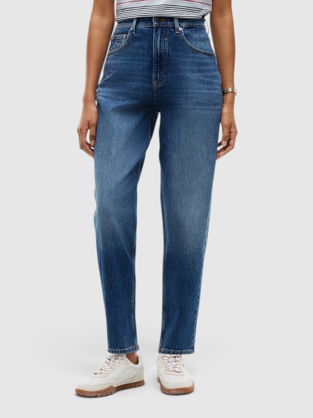 Jeans Tommy Jeans Mulher 90S Mom High Tapered Bj0155