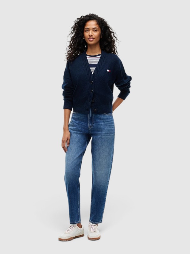 Jeans Tommy Jeans Mulher 90S Mom High Tapered Bj0155