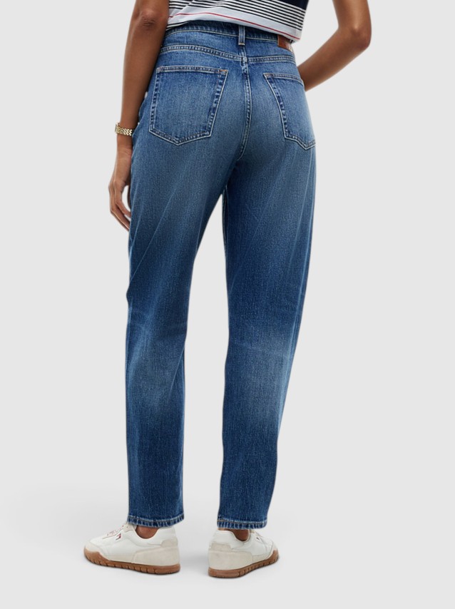 Jeans Tommy Jeans Mulher 90S Mom High Tapered Bj0155