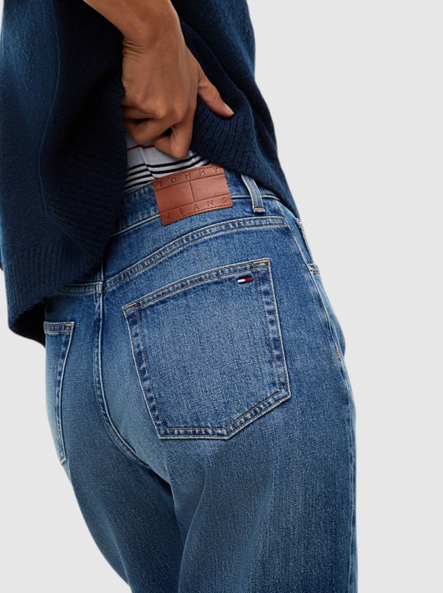 Jeans Tommy Jeans Mulher 90S Mom High Tapered Bj0155