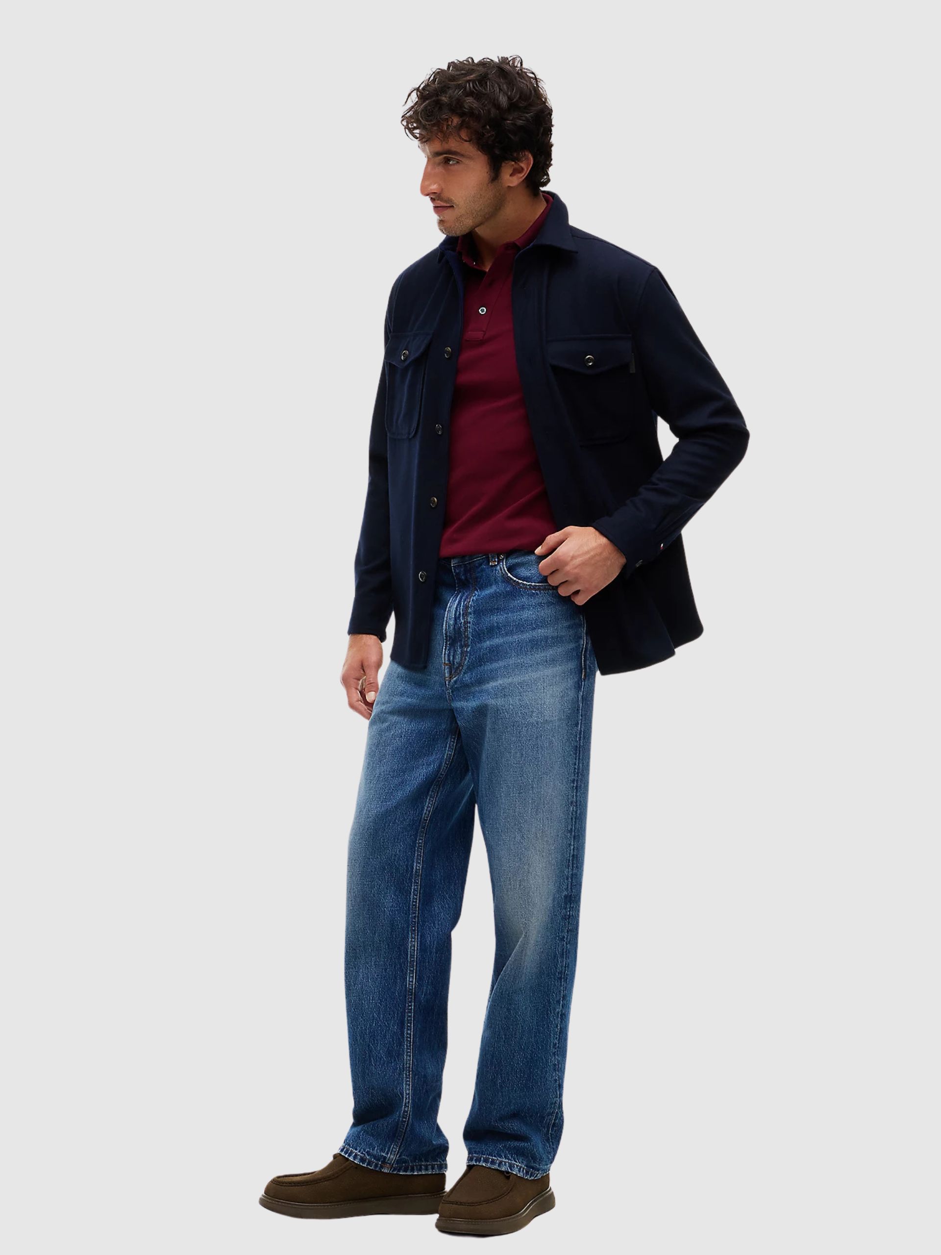 Sapato Tommy Hilfiger Homem Comfort Nubuck Moc Toe Shoe