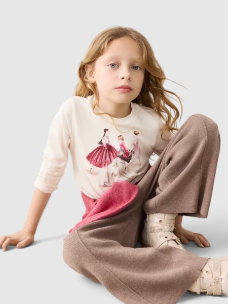 Camisola Mayoral Menina Camiseta M/comp. Clássica Camisola Mayoral Menina Camiseta M/comp. Clássica