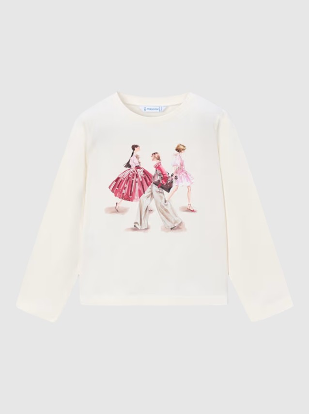 Camisola Mayoral Menina Camiseta M/comp. Cl�ssica