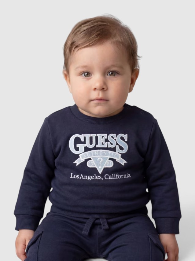 2 Pe�as Guess Menino Set: Ls Active Top + Active Pa