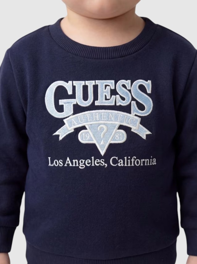 2 Pe�as Guess Menino Set: Ls Active Top + Active Pa