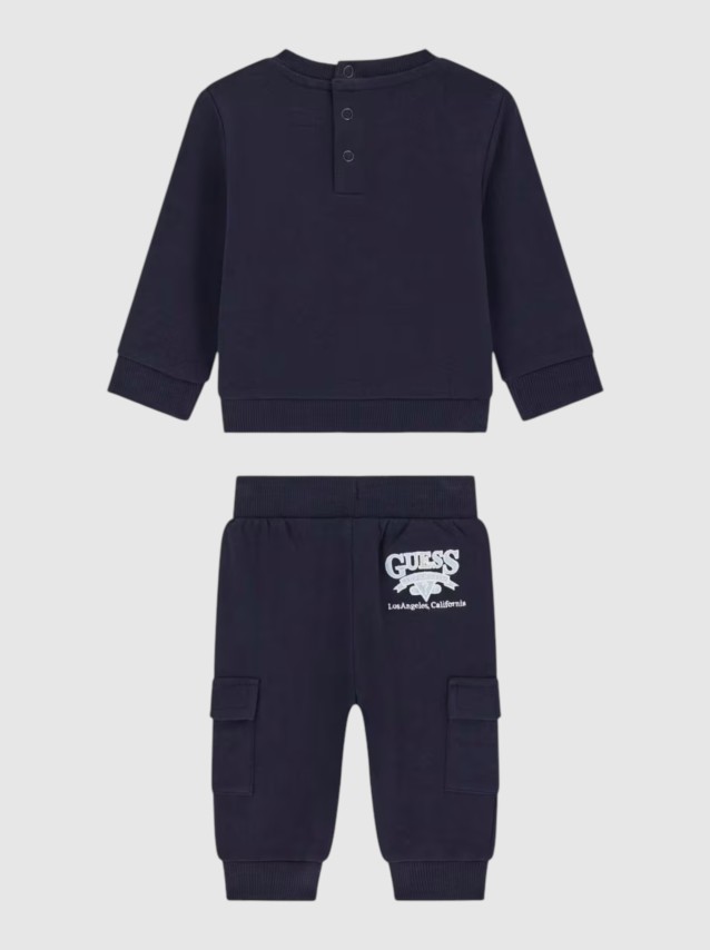 2 Pe�as Guess Menino Set: Ls Active Top + Active Pa