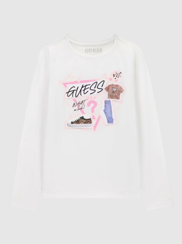 T-Shirt Guess Menina Ls T-Shirt