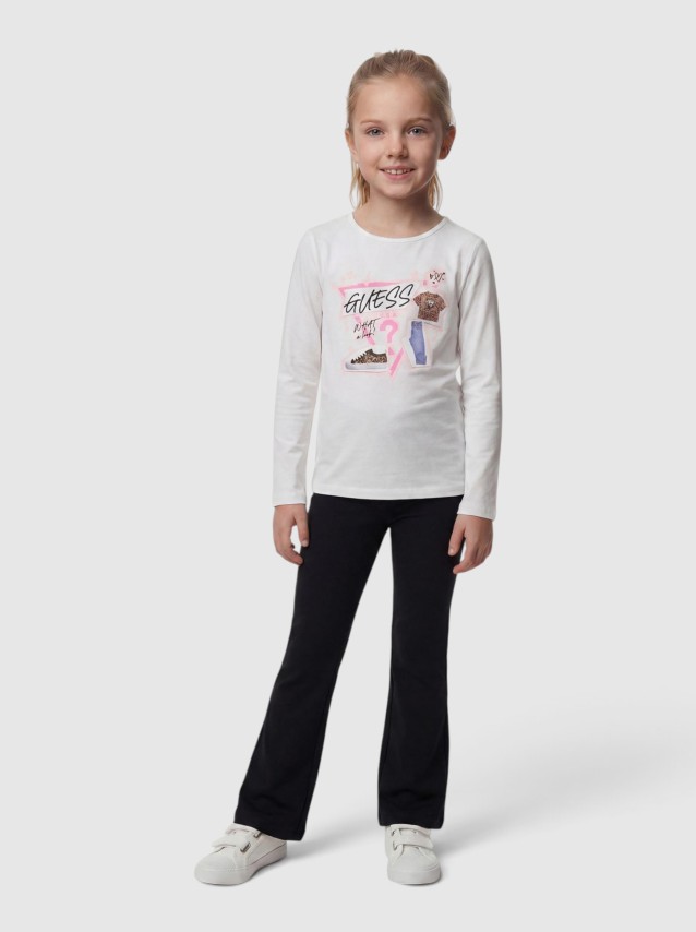 T-Shirt Guess Menina Ls T-Shirt