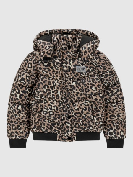 Casaco Guess Menina Polyester Hooded Ls Puffer Jac
