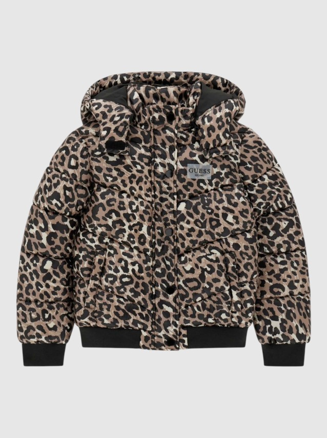 Casaco Guess Menina Polyester Hooded Ls Puffer Jac