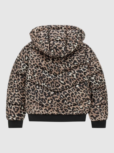 Casaco Guess Menina Polyester Hooded Ls Puffer Jac