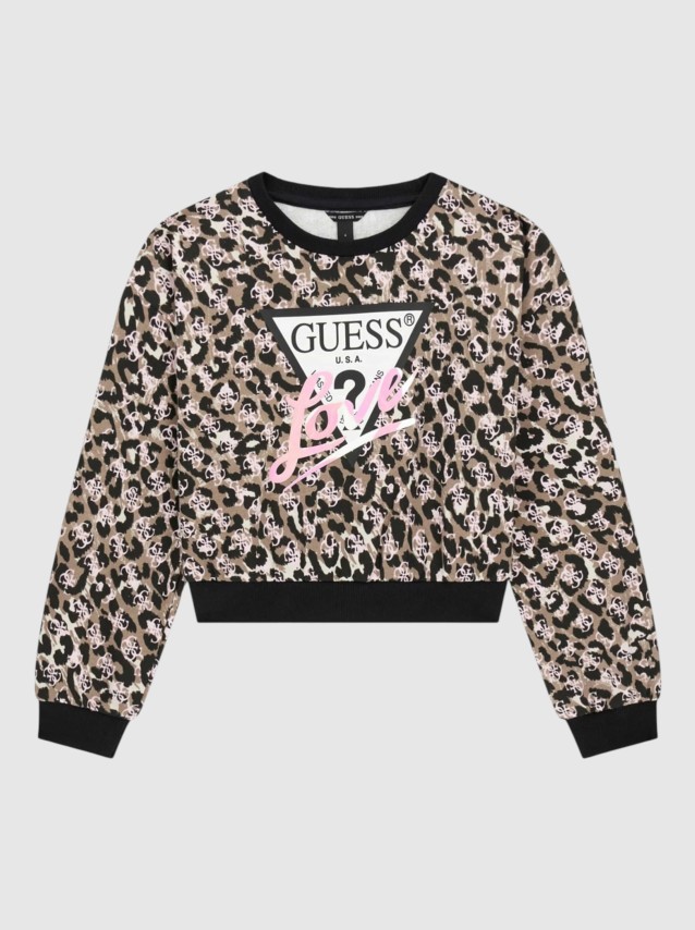 Sweatshirt Guess Menina Midi Oversize Ls Active Top
