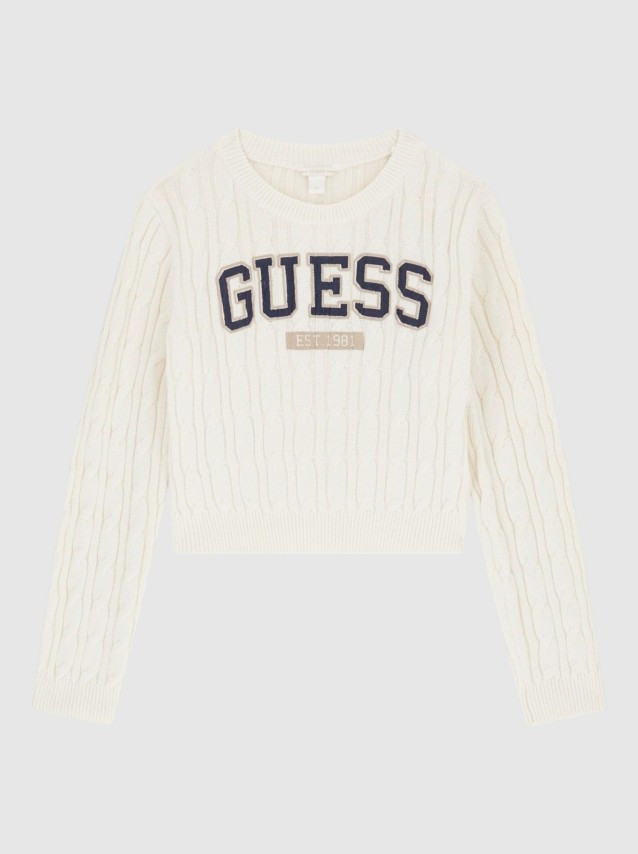 Camisola Guess Menina Crop Ls Sweater