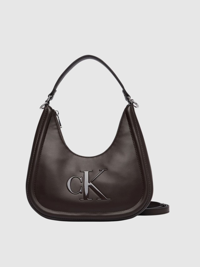 Mala Calvin Klein Mulher Bold Ck Small Crescent Bag
