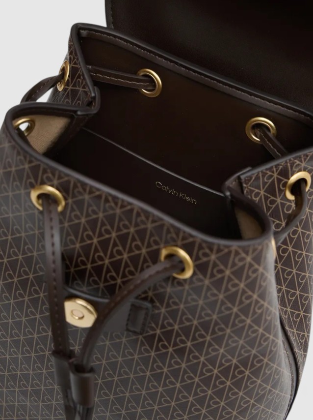 Mochila Calvin Klein Mulher Emblem Aop Mini Backpack