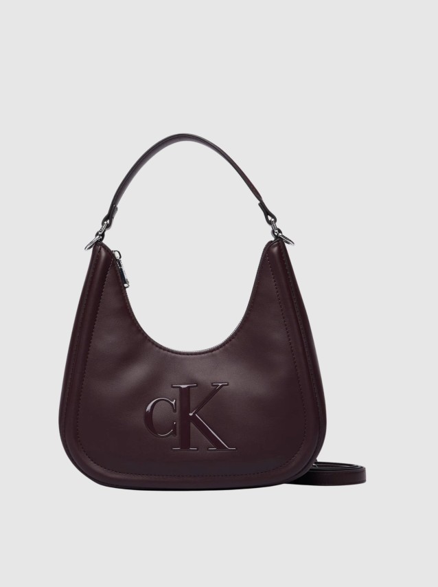 Mala Calvin Klein Mulher Bold Ck Small Crescent Bag