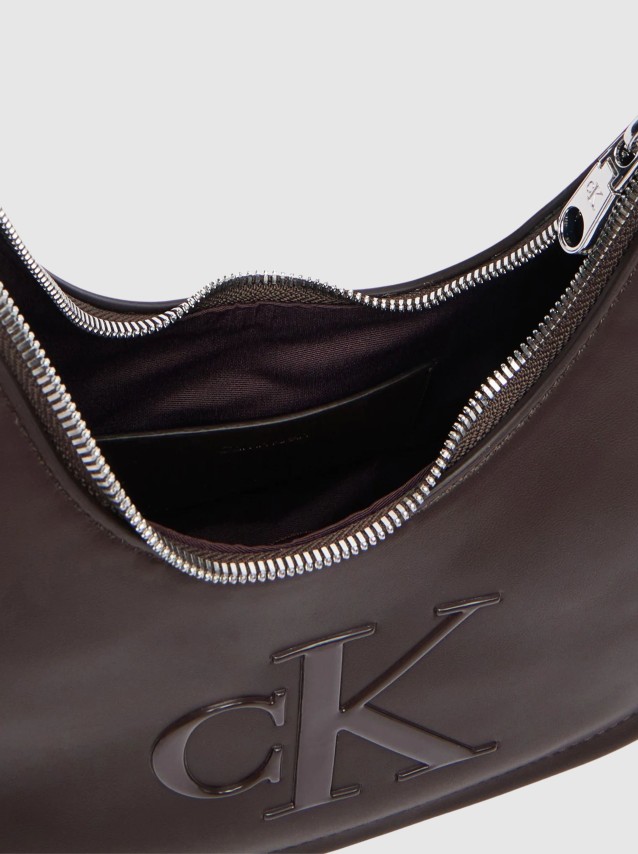 Mala Calvin Klein Mulher Bold Ck Small Crescent Bag
