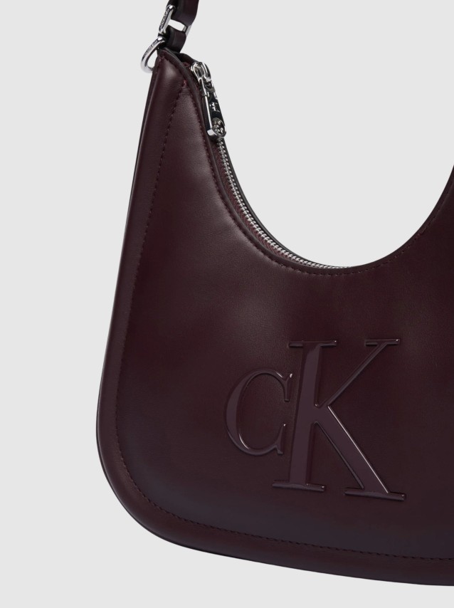 Mala Calvin Klein Mulher Bold Ck Small Crescent Bag