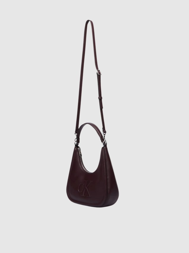 Mala Calvin Klein Mulher Bold Ck Small Crescent Bag